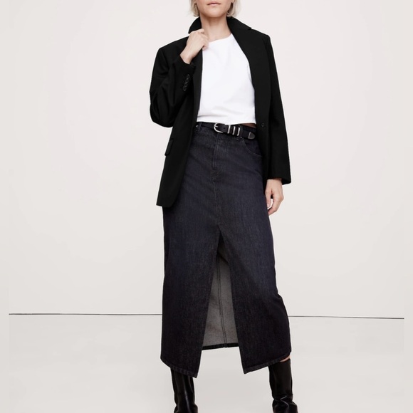 Banana Republic Classic tailored Black 2 button Blazer Suit Jacket womens size 4 - Picture 3 of 9